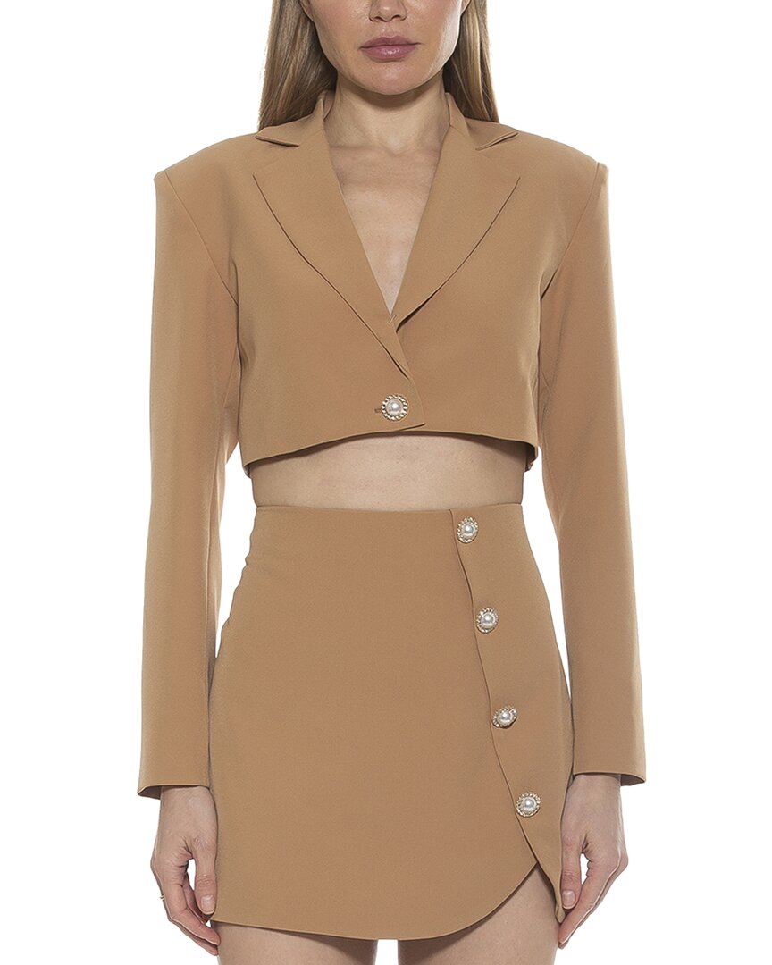 Alexia Admor Cropped Jacket In Neutral