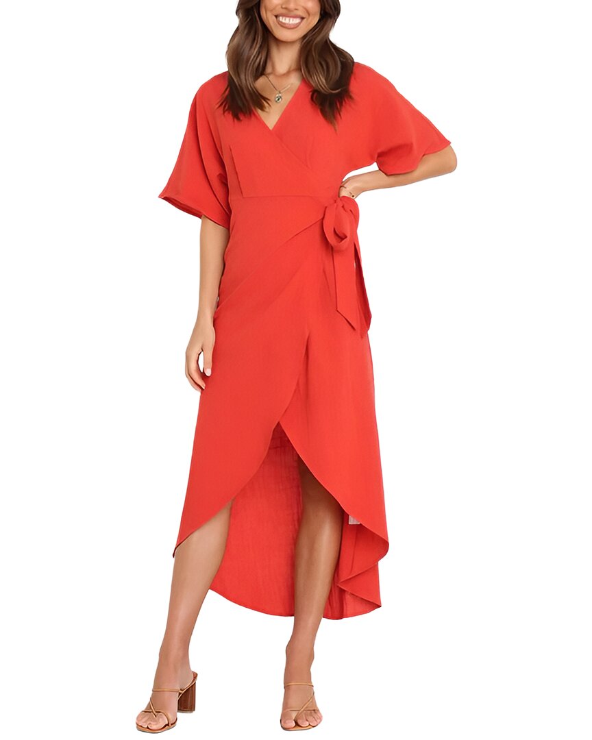Leon Gori Midi Dress In Red