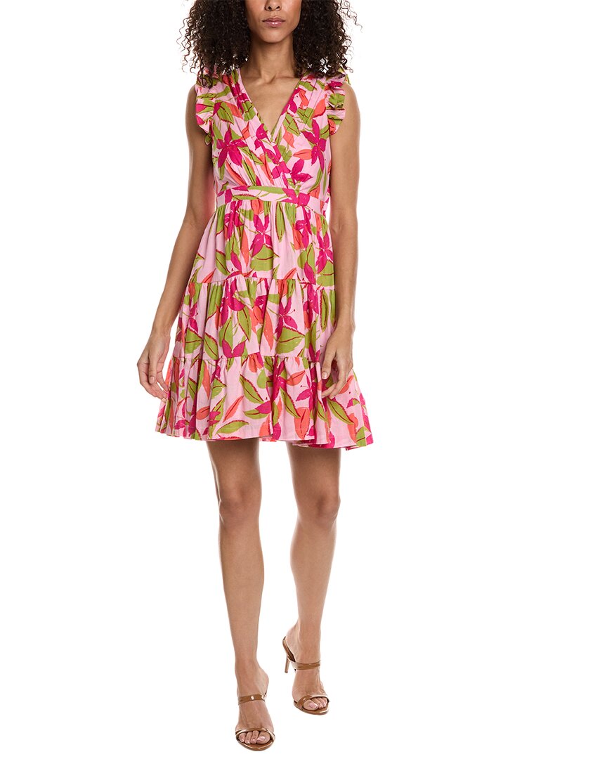 Shop Taylor Printed Lawn Mini Dress In Pink