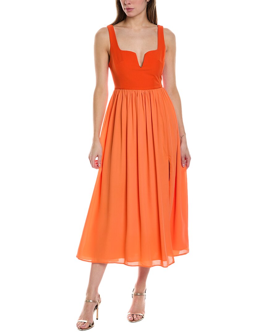 Shop Opt O.p.t. Devi A-line Dress In Orange