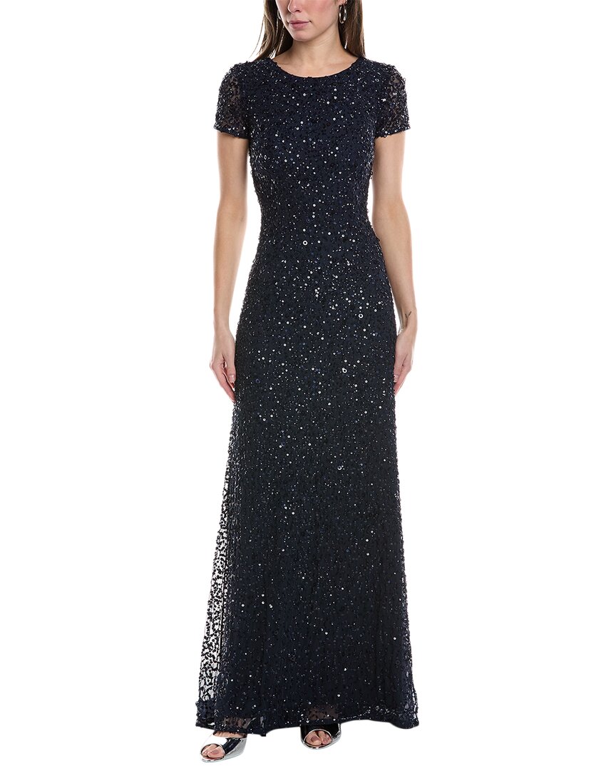 ADRIANNA PAPELL ADRIANNA PAPELL SEQUIN MAXI DRESS
