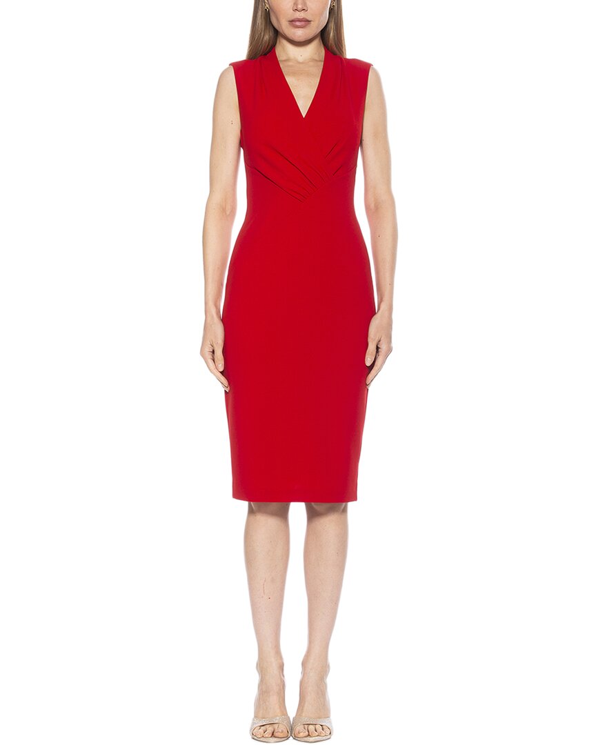 Alexia Admor Cora Ruched Asymmetric Sheath Dress
