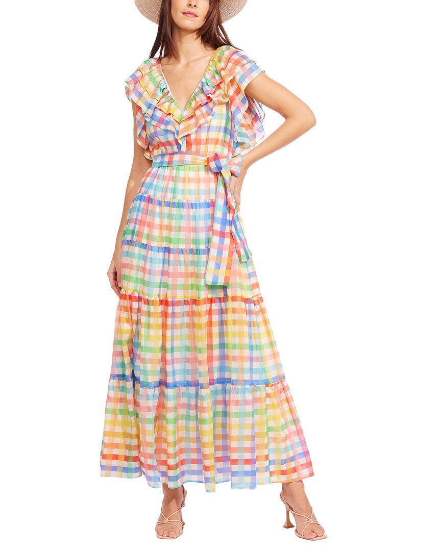 Shop Eva Franco Perry Silk-blend Maxi Dress