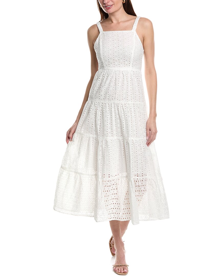 Shop Maison Maar Eyelet Maxi Dress In White