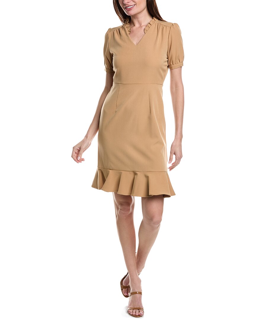 Shop Nanette Lepore Nanette  Nolita Stretch Sheath Dress In Brown