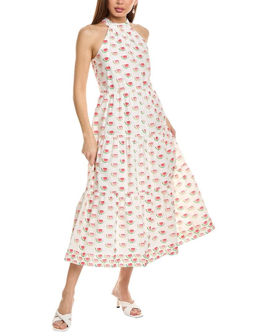 Flora Bea Nyc Kelay Maxi Dress In White