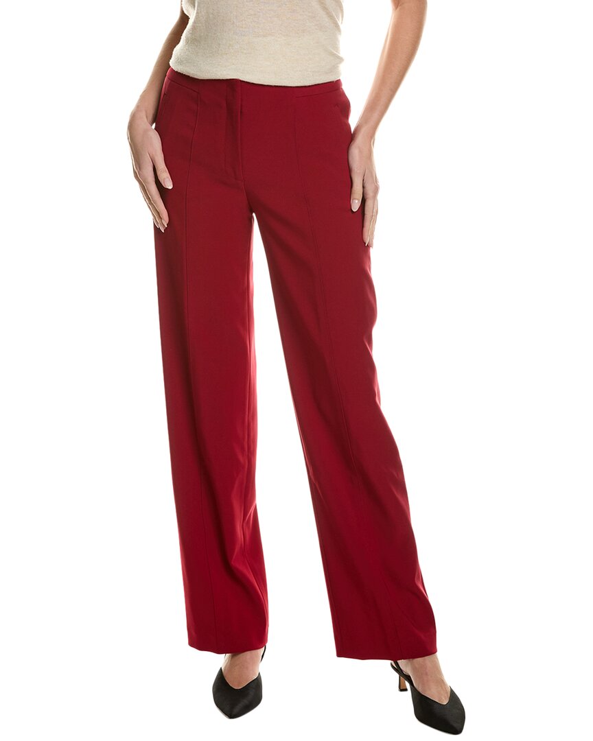 Anne Klein Pull On Wide Leg Pants In Red