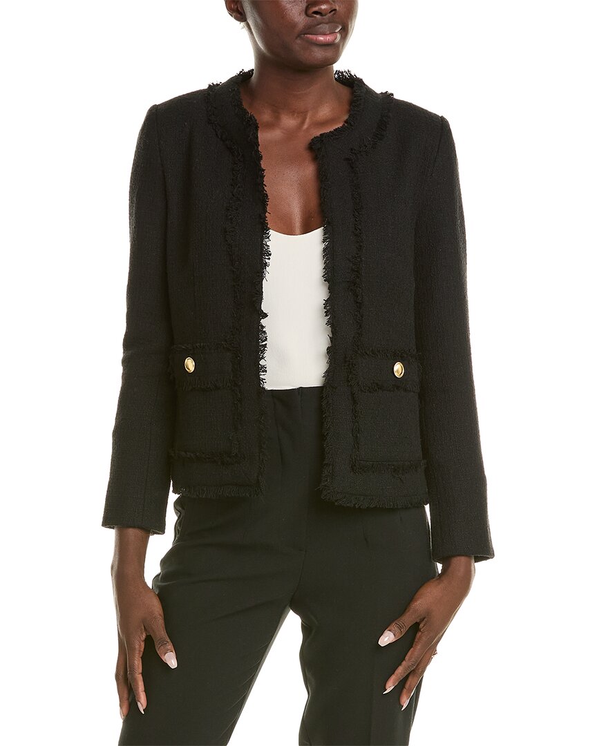 Nanette Lepore Nanette Tweed Jacket In Black