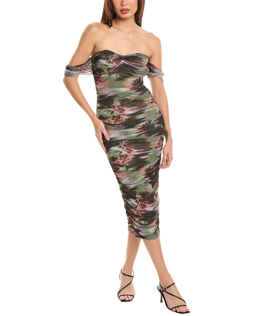 Shop Bebe Midi Dress In Green
