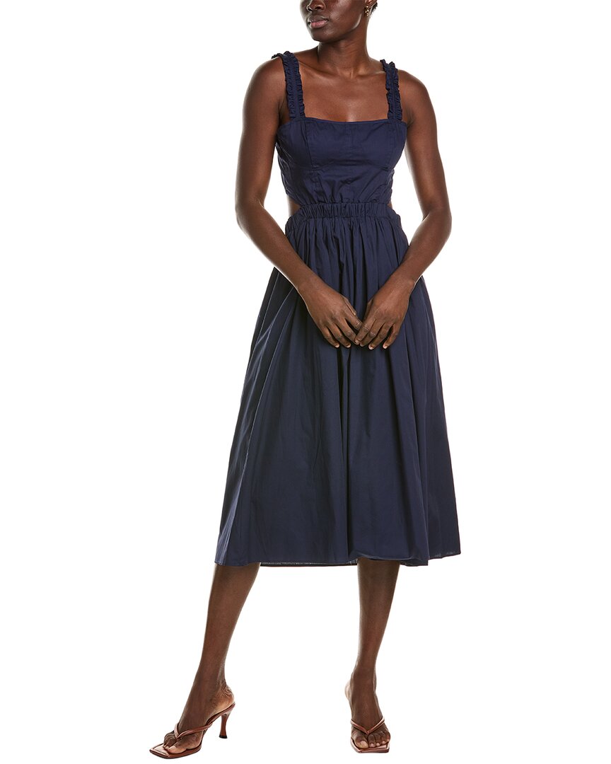Shop Opt O.p.t. Luanne Midi Dress In Blue