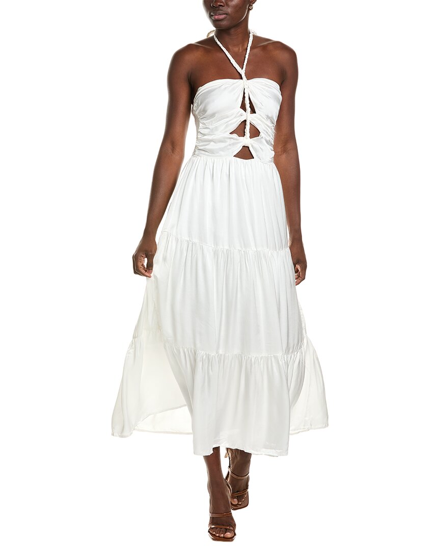 Opt O.p.t. Tenny Midi Dress In White