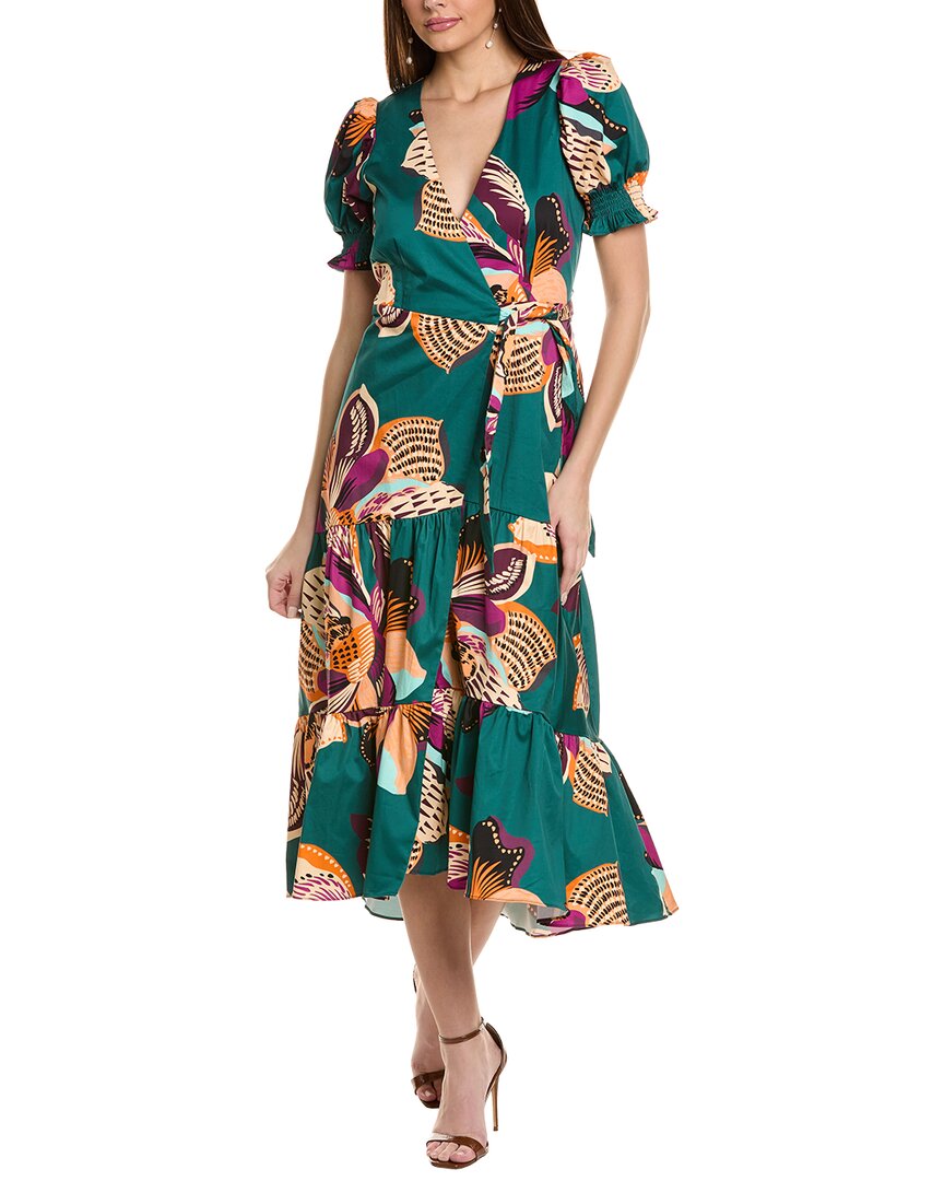 HUTCH HUTCH MIDI WRAP DRESS 