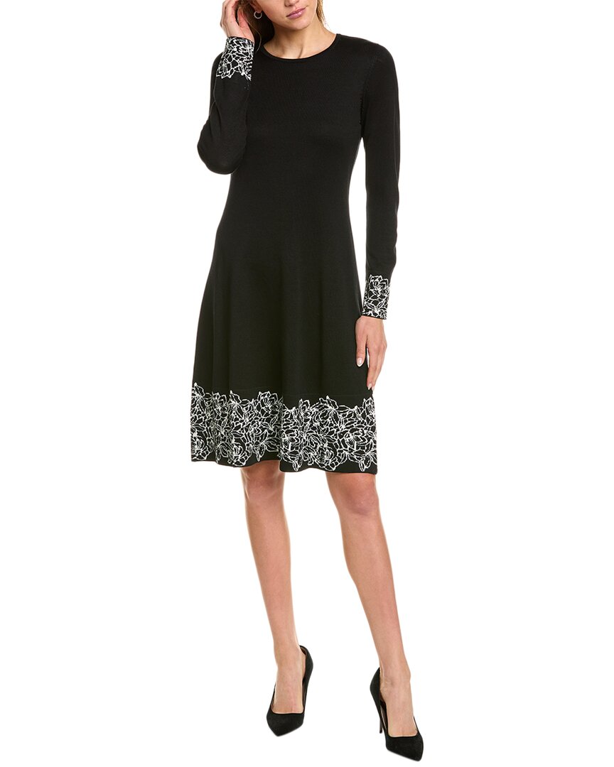 Donna Ricco Sweaterdress In Black