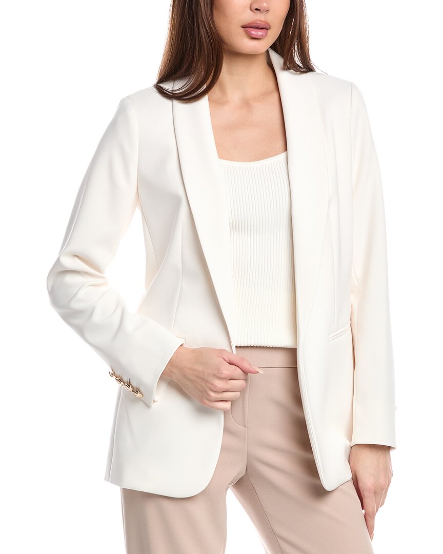 ANNE KLEIN ANNE KLEIN SHALL COLLAR OPEN JACKET