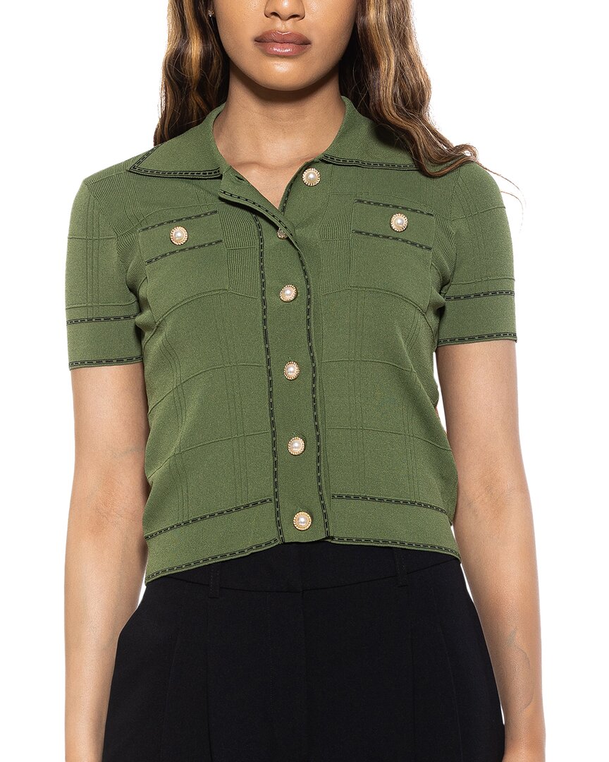 Alexia Admor Women's Arya Short Sleeve Knit Cardigan