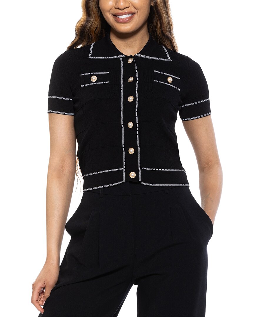 Alexia Admor Women's Arya Short Sleeve Knit Cardigan