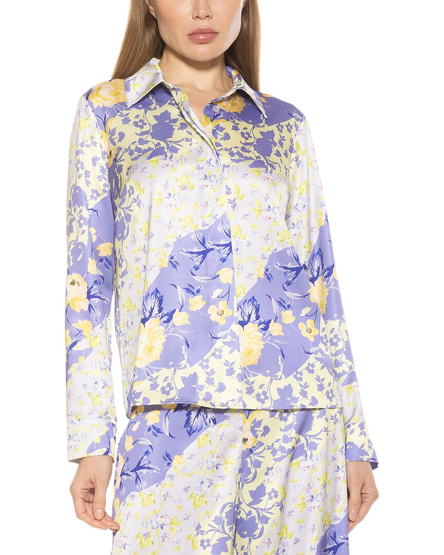 Alexia Admor Women's Ginger Print Satin Shirt