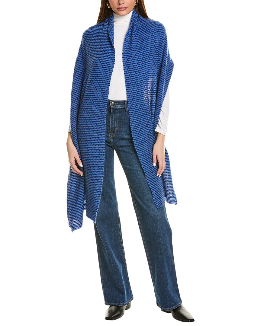 Portolano Cashmere Wrap In Blue