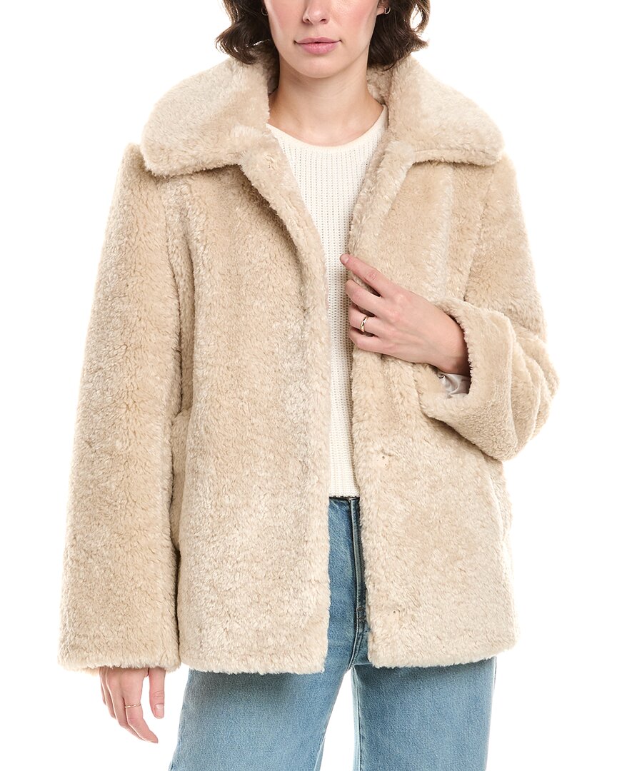 Sam Edelman Butter Teddy Jacket In Neutral