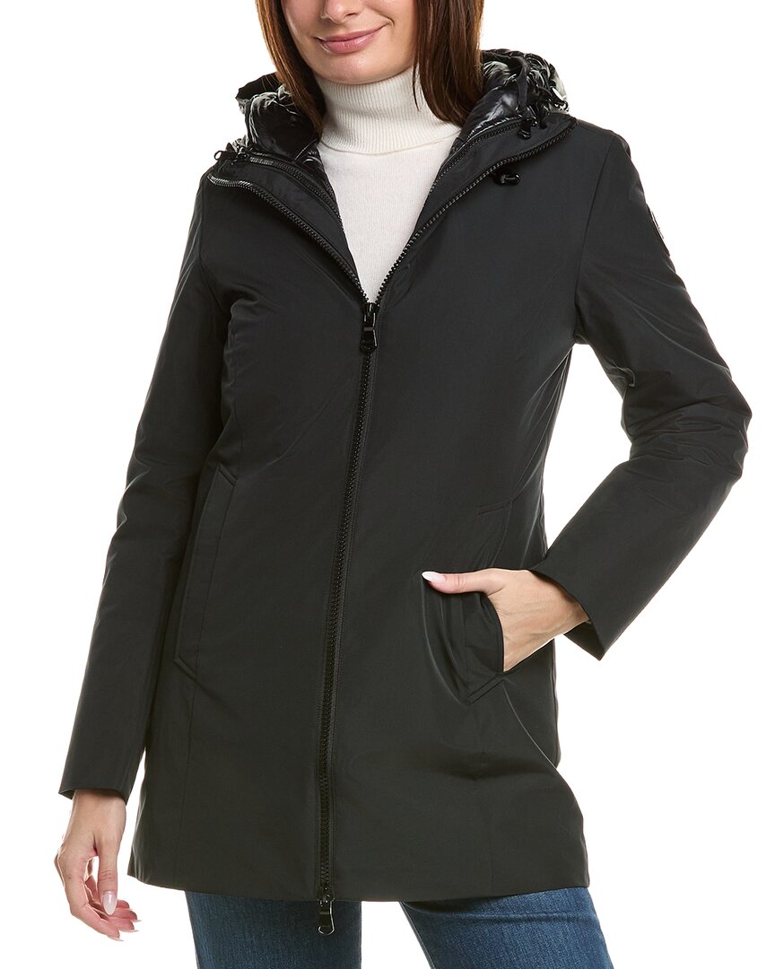 Pajar Mixed Media Modular 3-in-1 System Coat In Animal Print