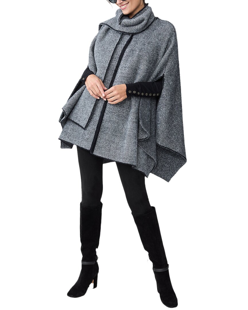 J.mclaughlin Karolina Poncho In Black
