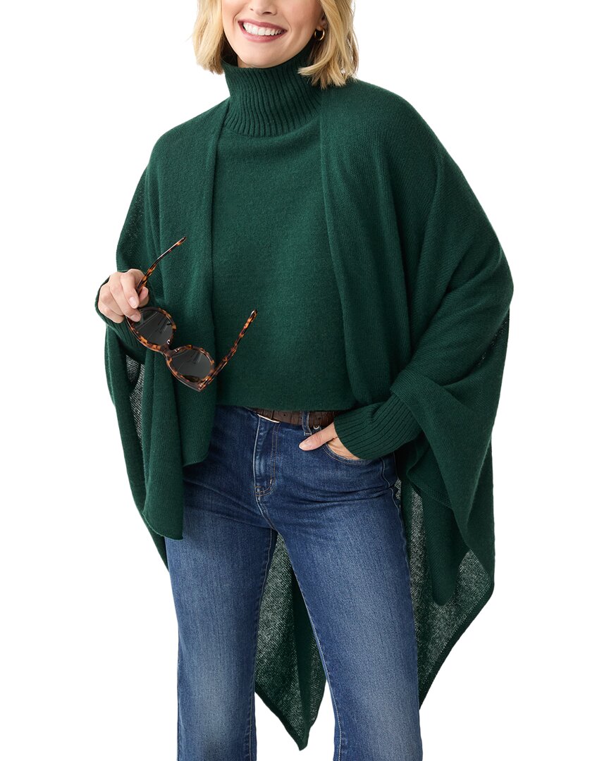 J.mclaughlin Rossi Cashmere Poncho In Green