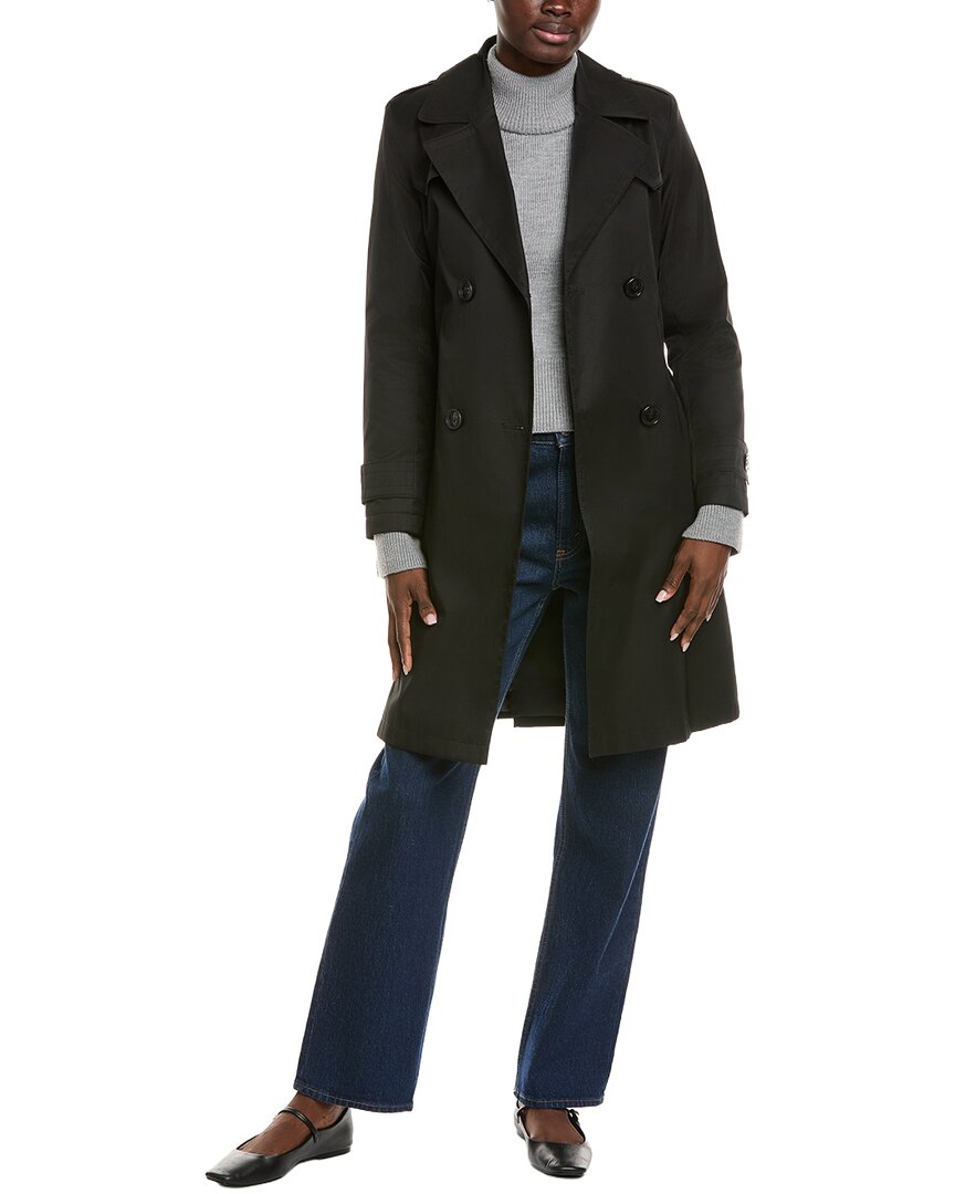 Via Spiga Pleated Trench Coat Women's