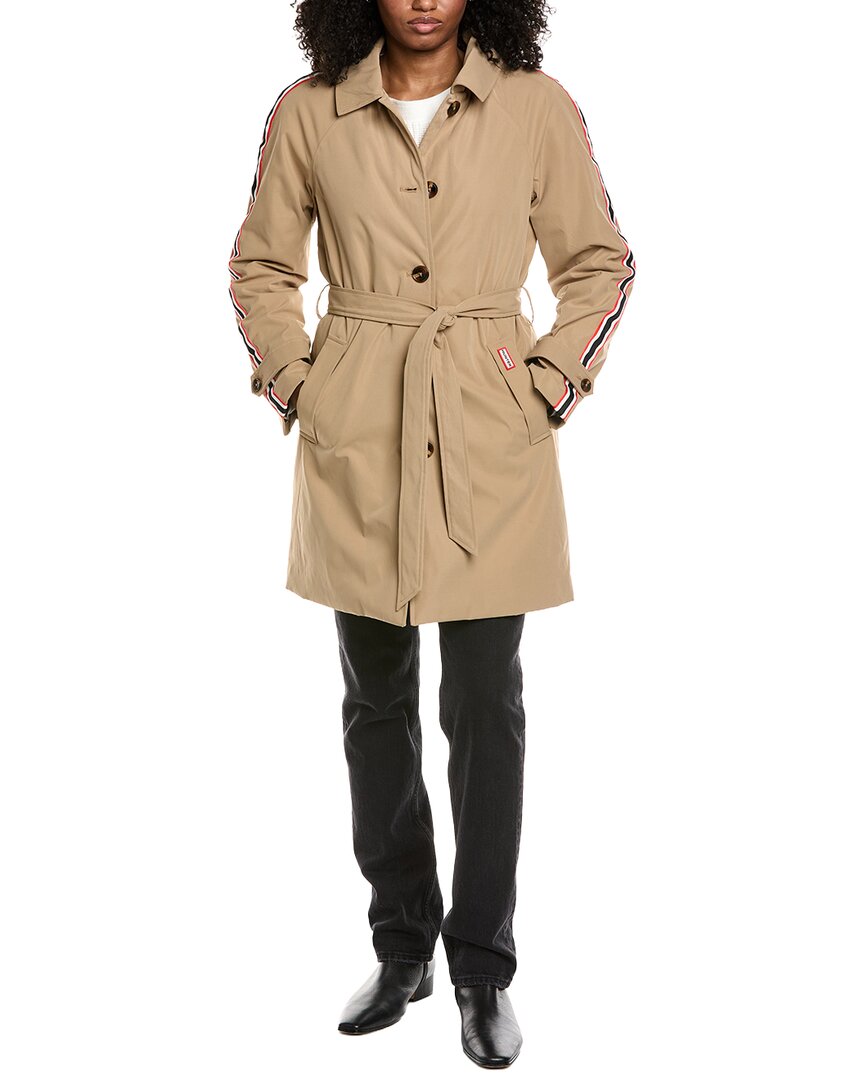 Hunter Medium Trench Coat In Tan