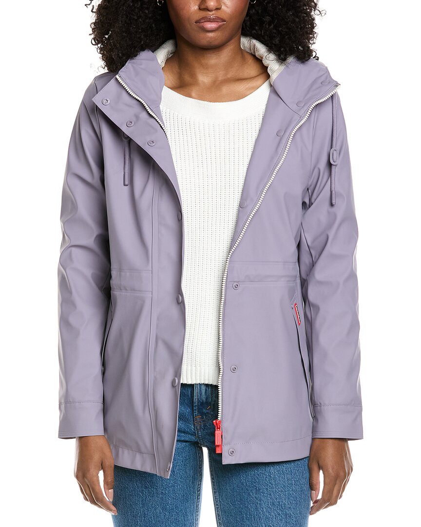 Hunter Short Rain Coat In Purple