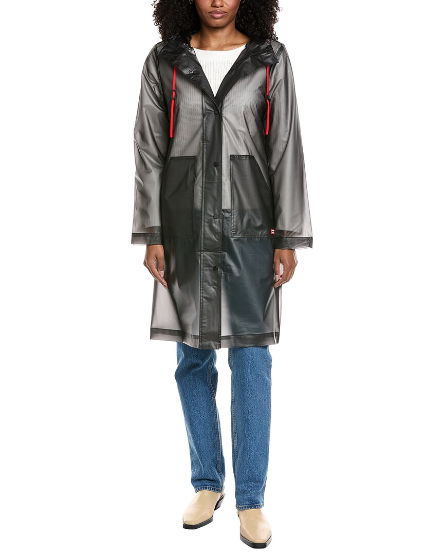 Hunter Medium Rain Coat In Black
