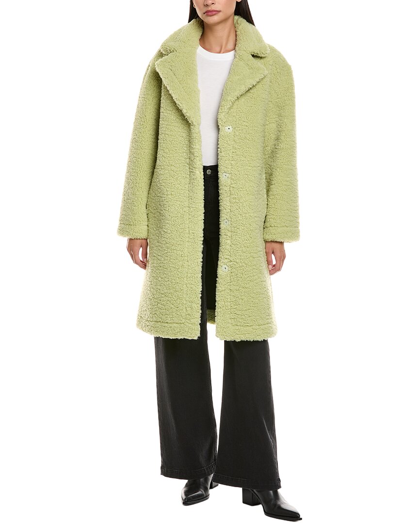 Apparis Anei Reversible Coat In Green