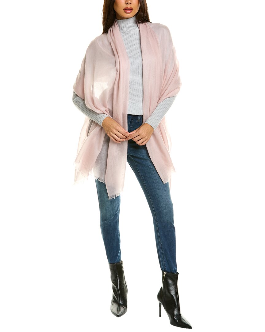 Sofiacashmere Lightweight Cashmere Wrap In Gold