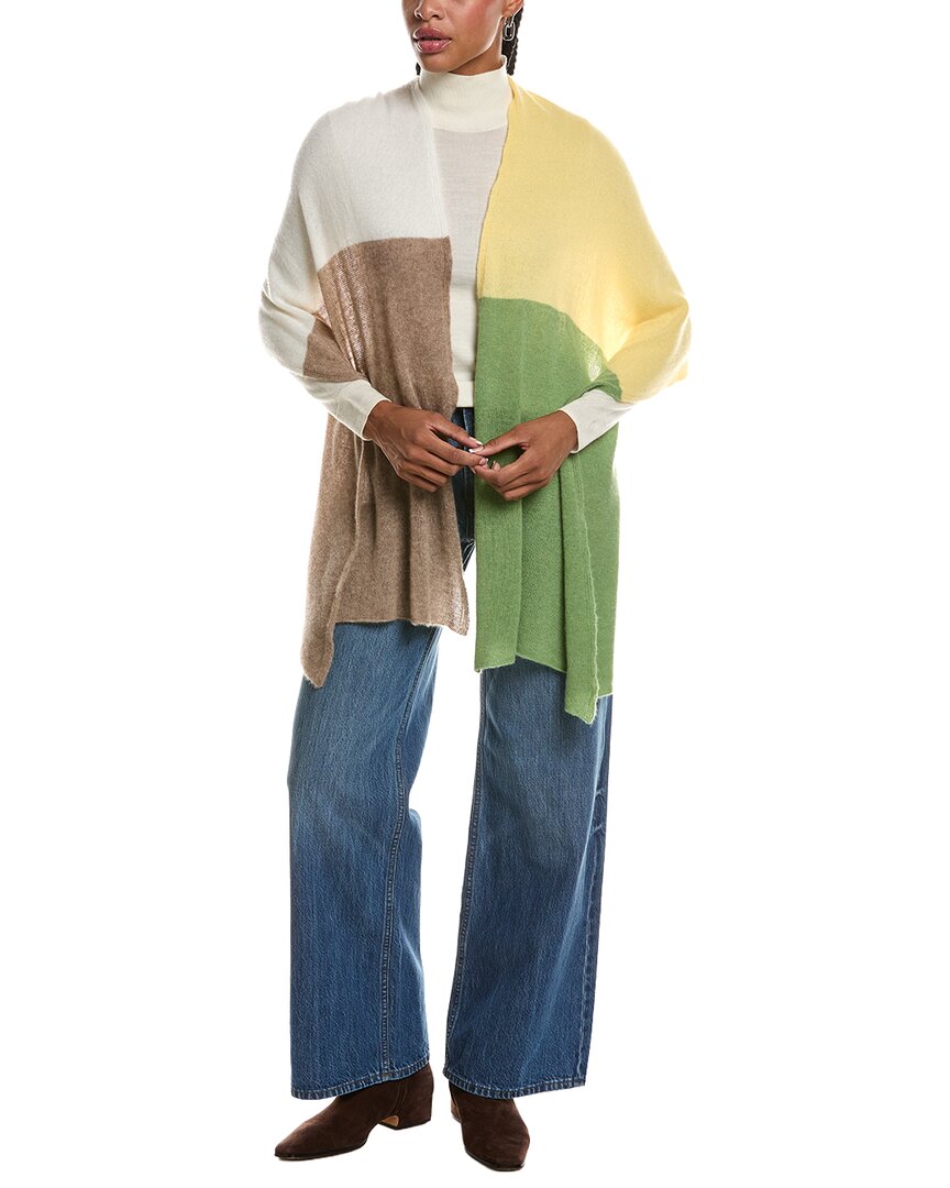 Portolano 100% Cashmere Wrap In Multi