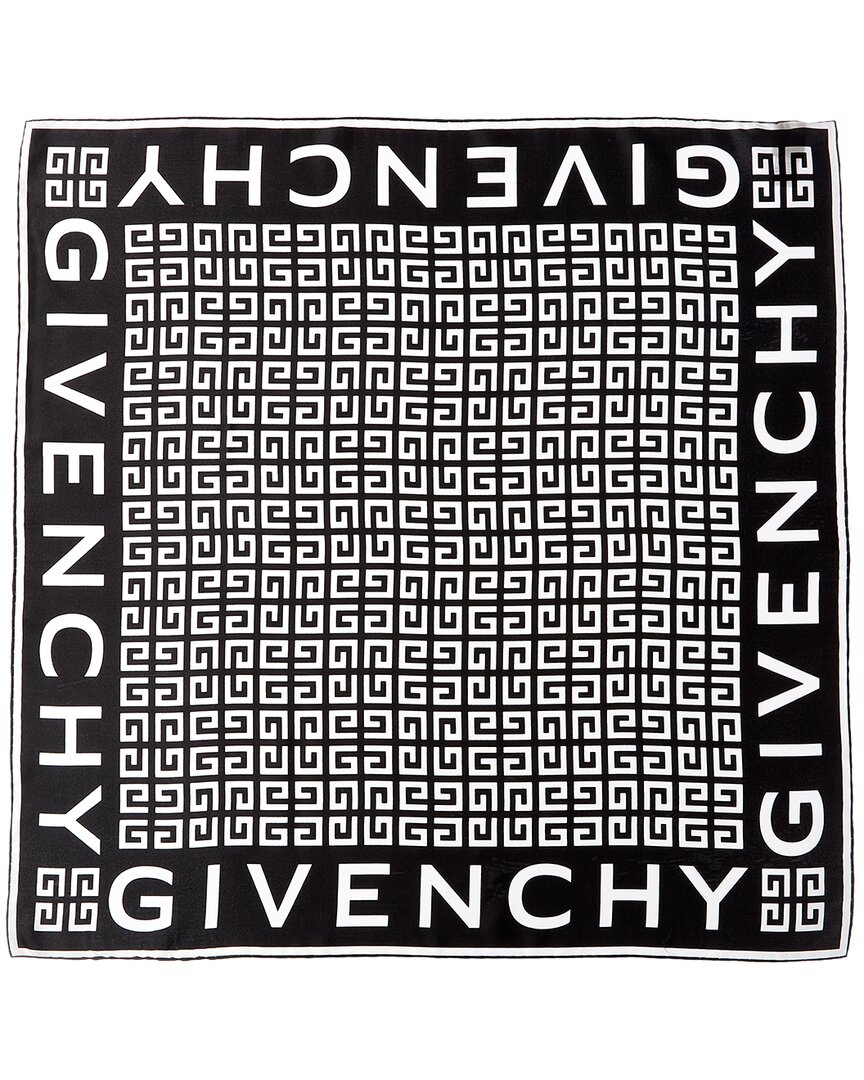 GIVENCHY GIVENCHY 4G MONOGRAM SILK SQUARE SCARF