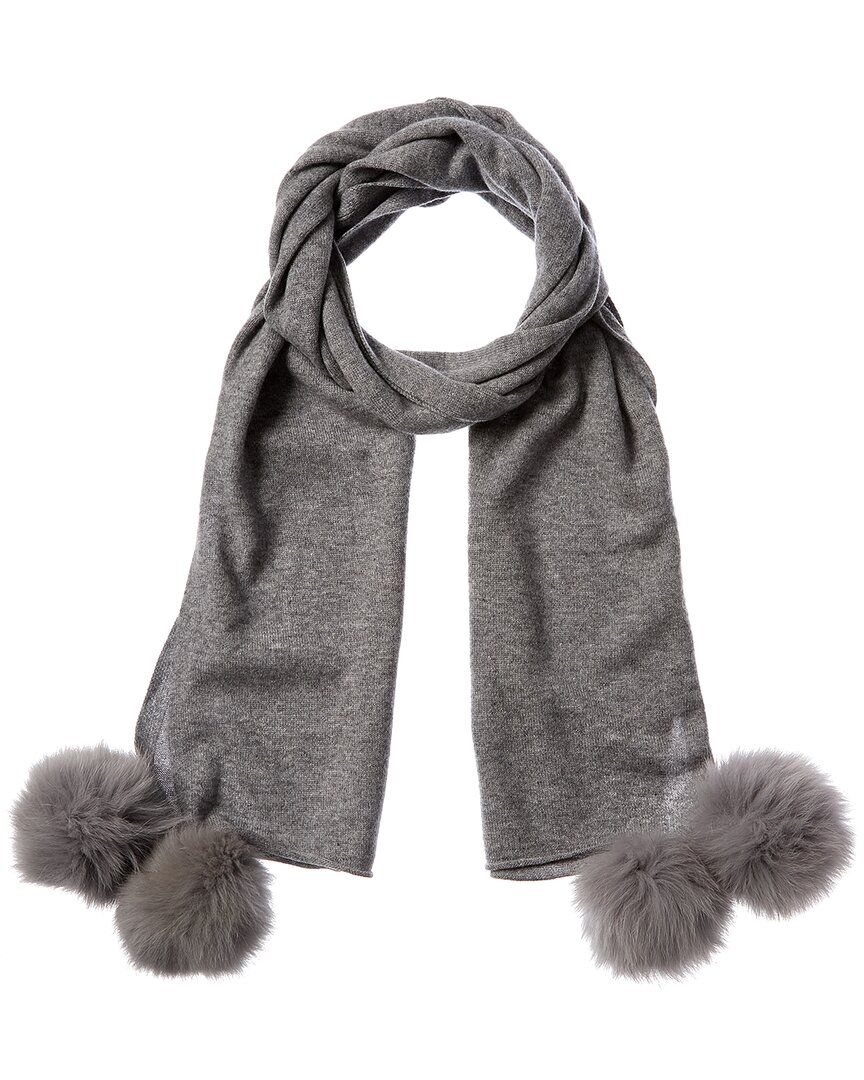Forte Cashmere Scarf In Grey