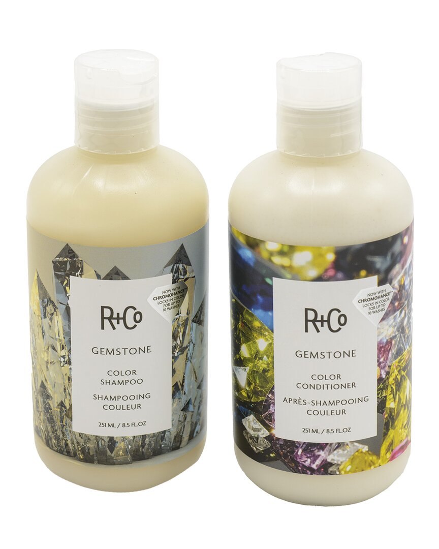 R + Co R+co Unisex 8.5oz Gemstone Color Shampoo/conditioner In White