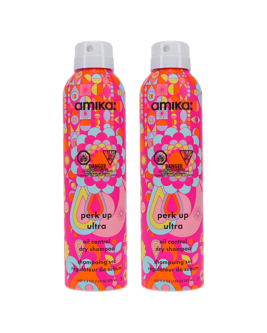 Amika 5.3oz Perk Up Ultra Oil Control Dry Shampoo 2 Pack