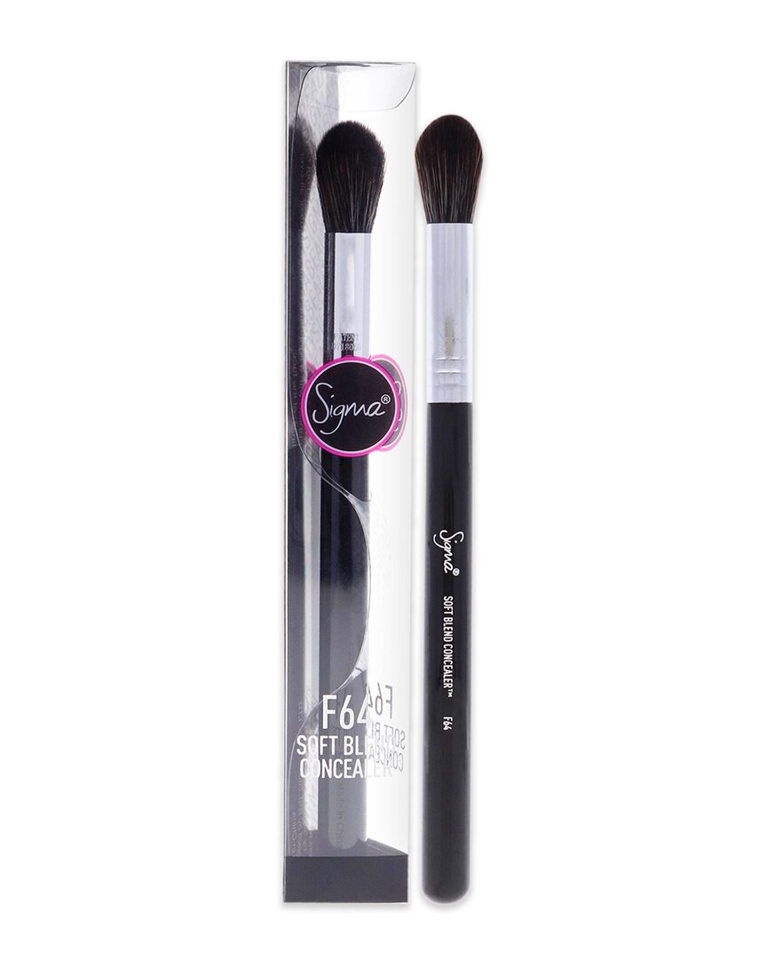 Sigma Beauty Women's F64 Black-chrome Soft Blend Concealer Brush In White