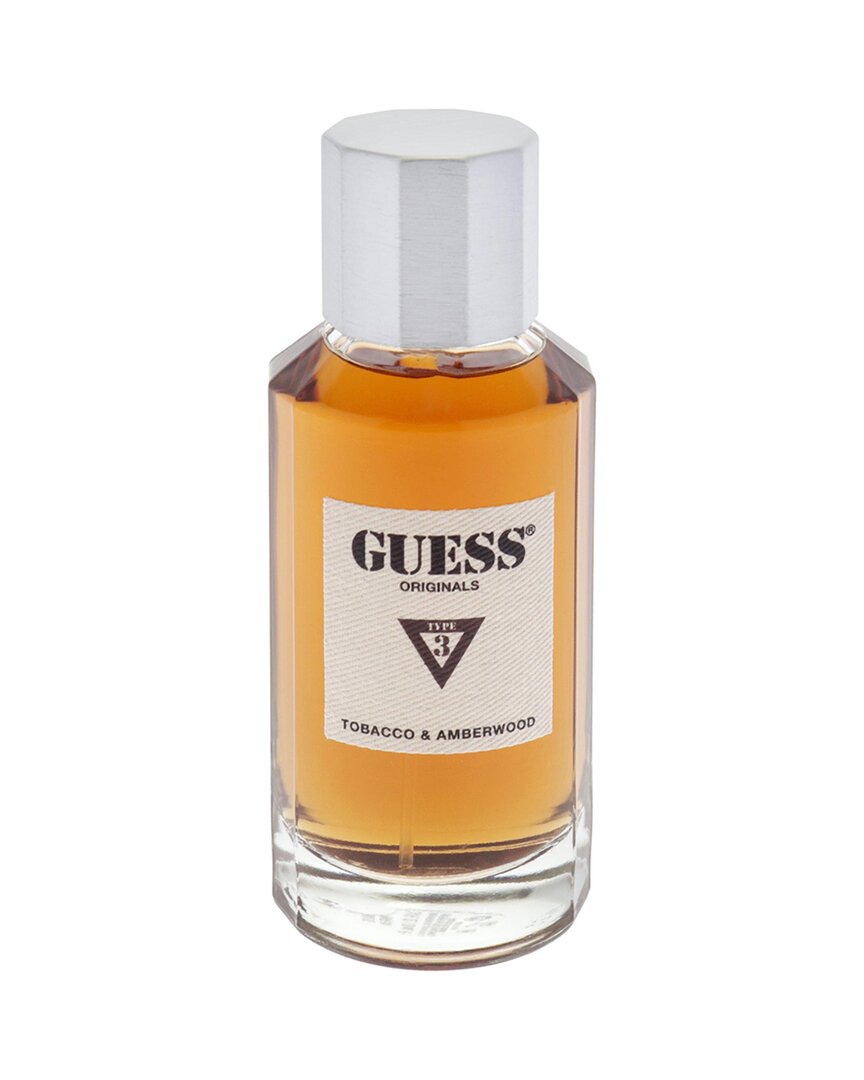 guess originals type 3 tobacco & amberwood Men's 3.4oz Originals Type 3 Tobacco And Amberwood In White