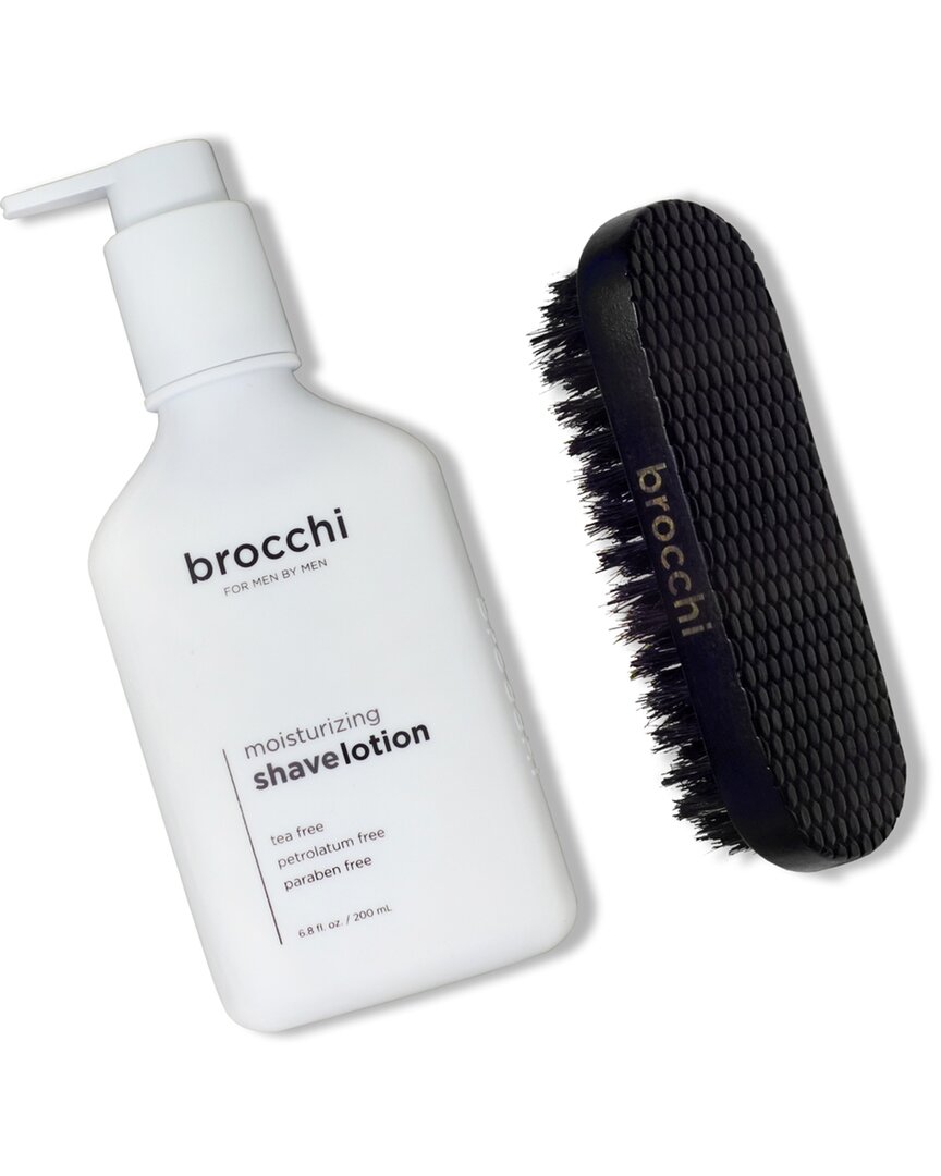 Sebastian Brocchi Brocchi Boar Bristle Beard Brush & Moisturizing Shave Lotion Bundle