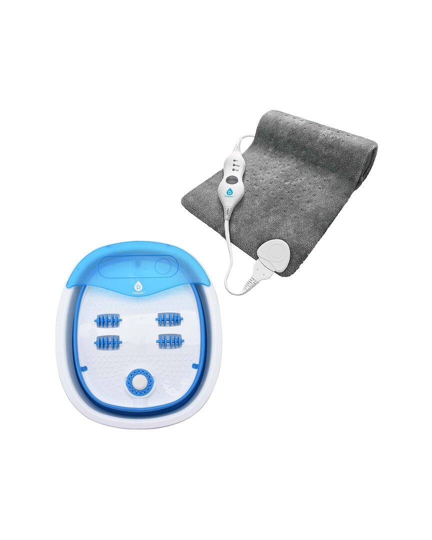 Pursonic Unisex Collapsible Wireless Footbath Spa Massager