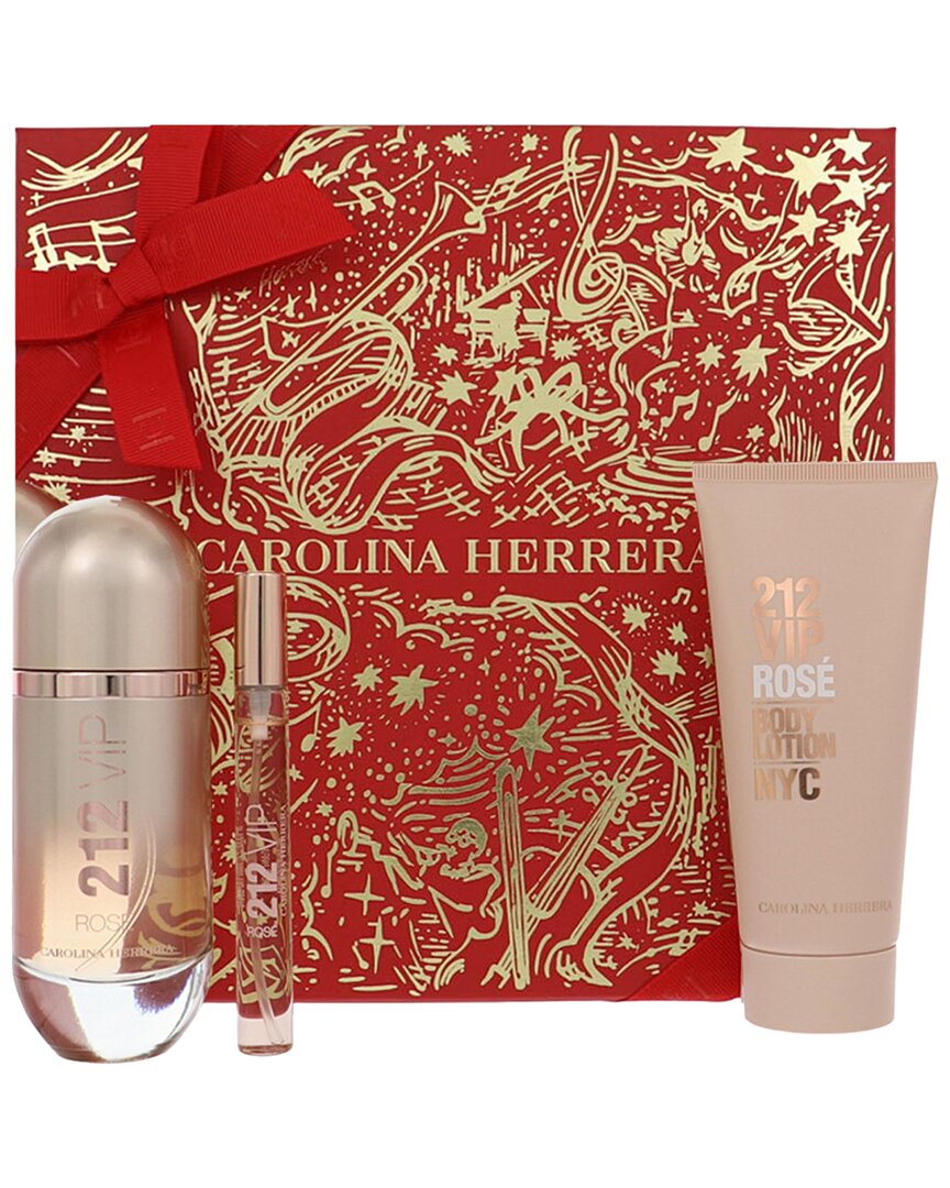 Carolina Herrera Women's 3pc 212 Vip Rose Gift Set