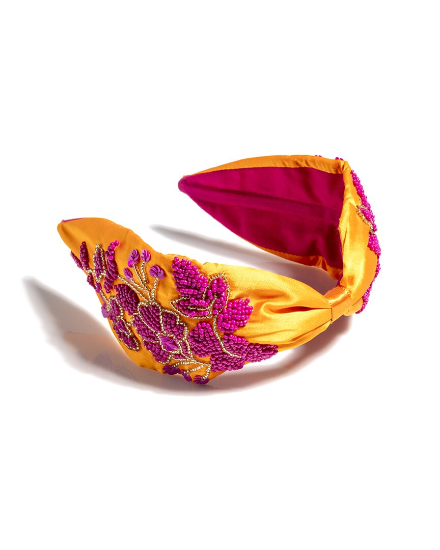 Shiraleah Embellished Wide Headband In Orange