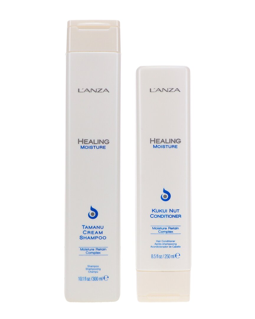 L'anza Lanza Unisex 10.1oz Healing Moisture Tamanu Cream Shampoo& Kukuinut Conditioner
