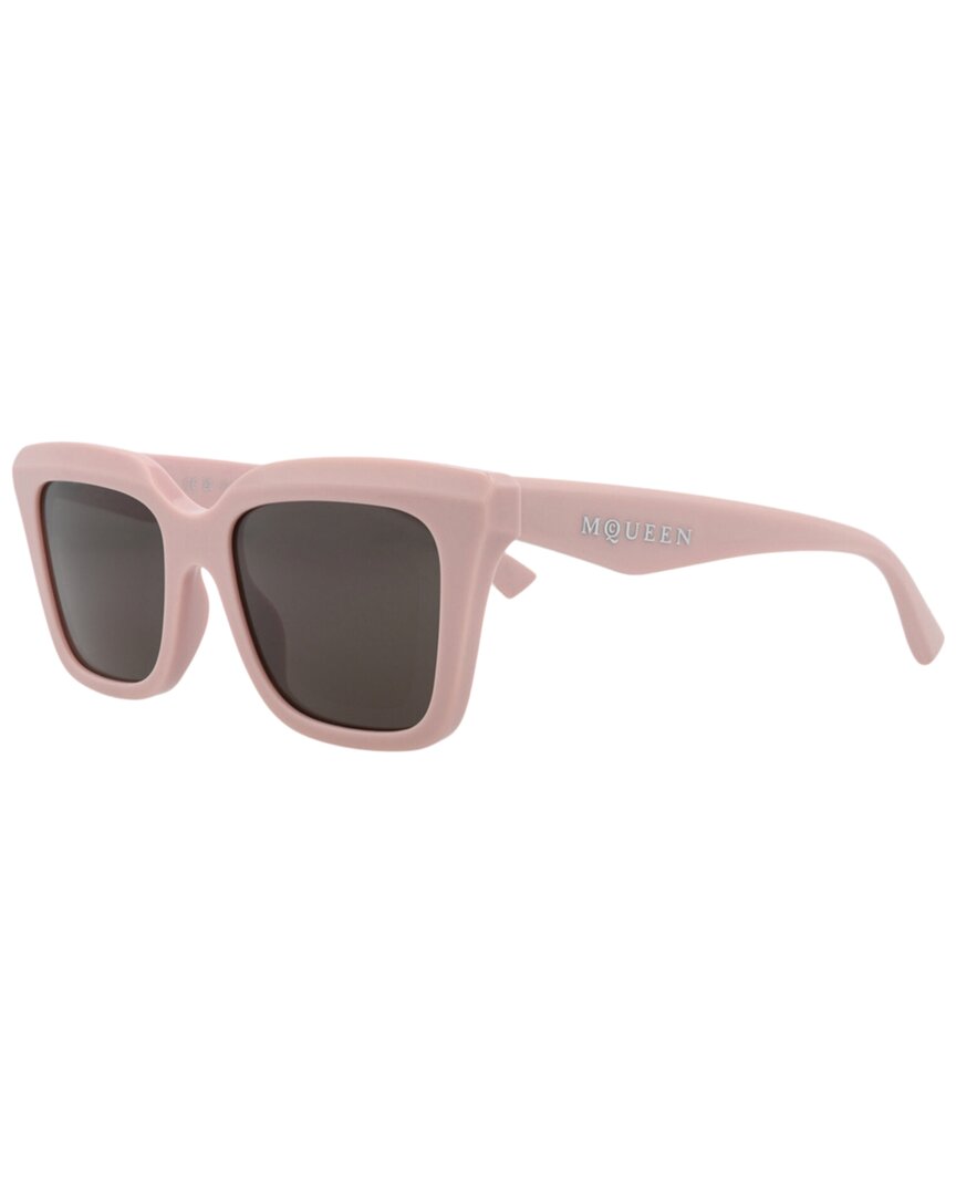 Alexander Mcqueen Mcqueen 53mm Square Sunglasses In Pink