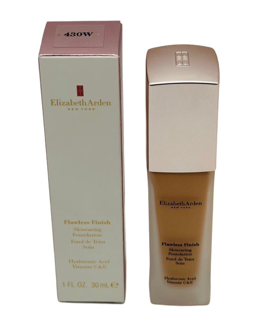 Elizabeth Arden Women's 1oz 430 W Flawless Finish Skincaring Foundation Hyaluronic Acid Vitamin C E