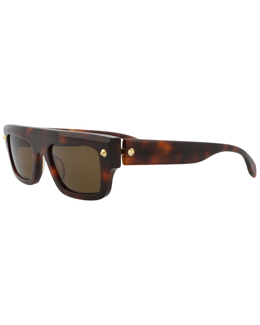 Alexander Mcqueen Unisex 52mm Sunglasses In Brown