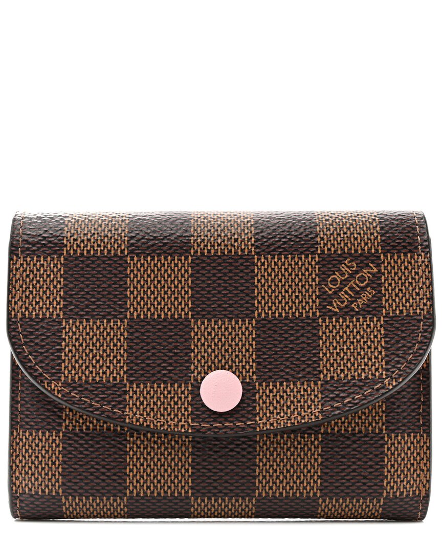 Pre-owned Louis Vuitton Damier Ebene Canvas Rosalie Coin Purse (authentic Pre-loved)