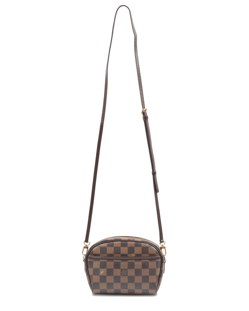 Pre-owned Louis Vuitton Damier Ebene Canvas Pochette Ipanema (authentic ) In Brown