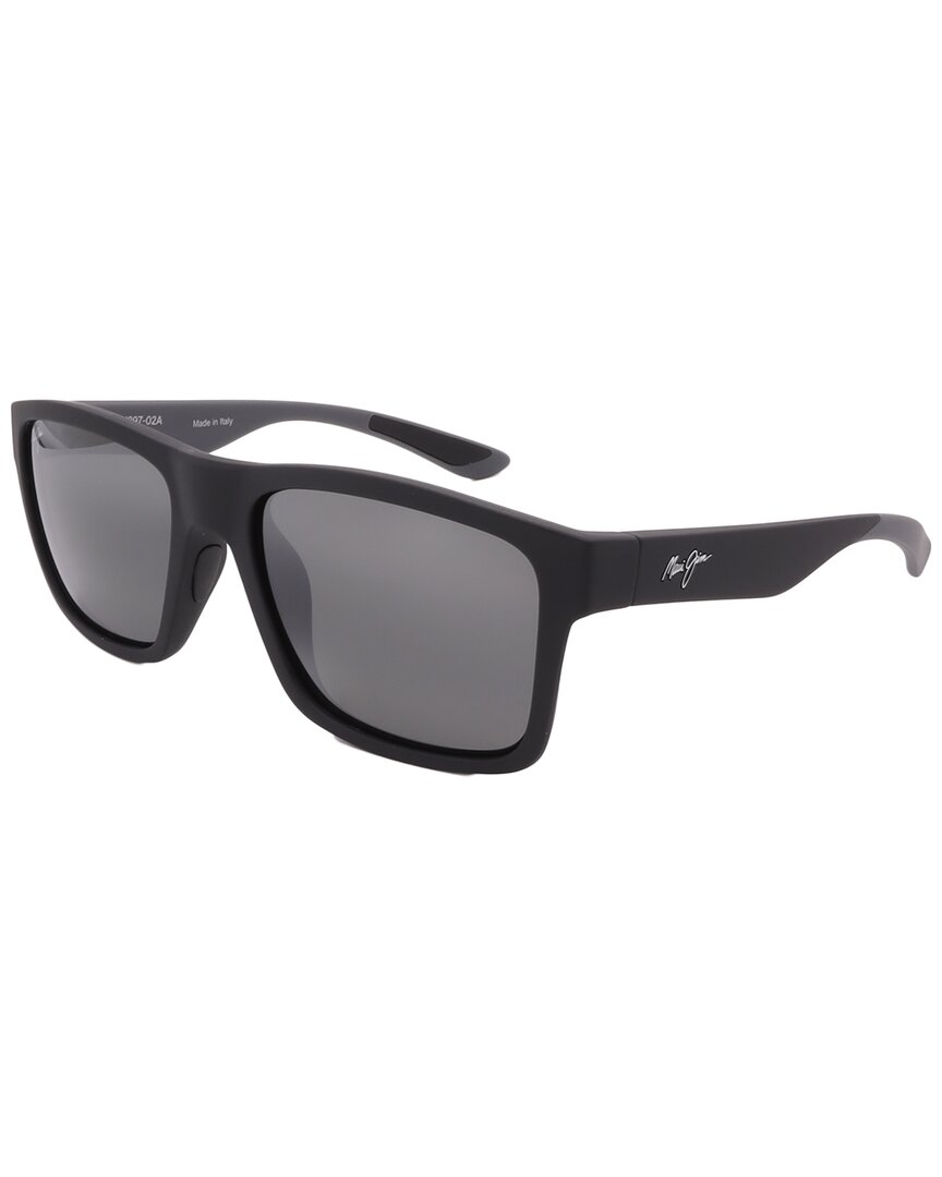 Maui Jim Unisex 897 57mm Polarized Sunglasses In Black